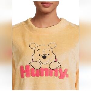 Disney Women's Winnie the Pooh Long Sleeve pajama  Top size XS